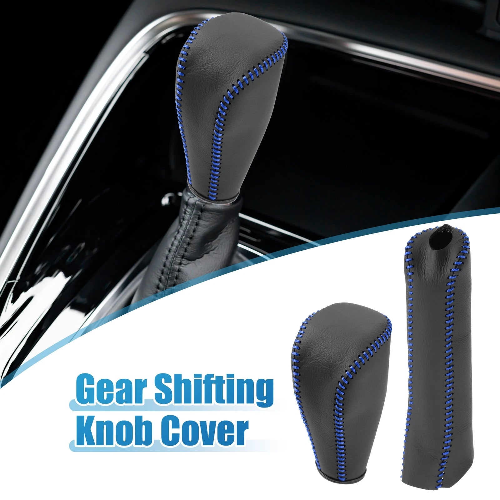 Set of 2 Gear Shift Knob & Hand Brake Cover Trim for Toyota Corolla (2014–2018)