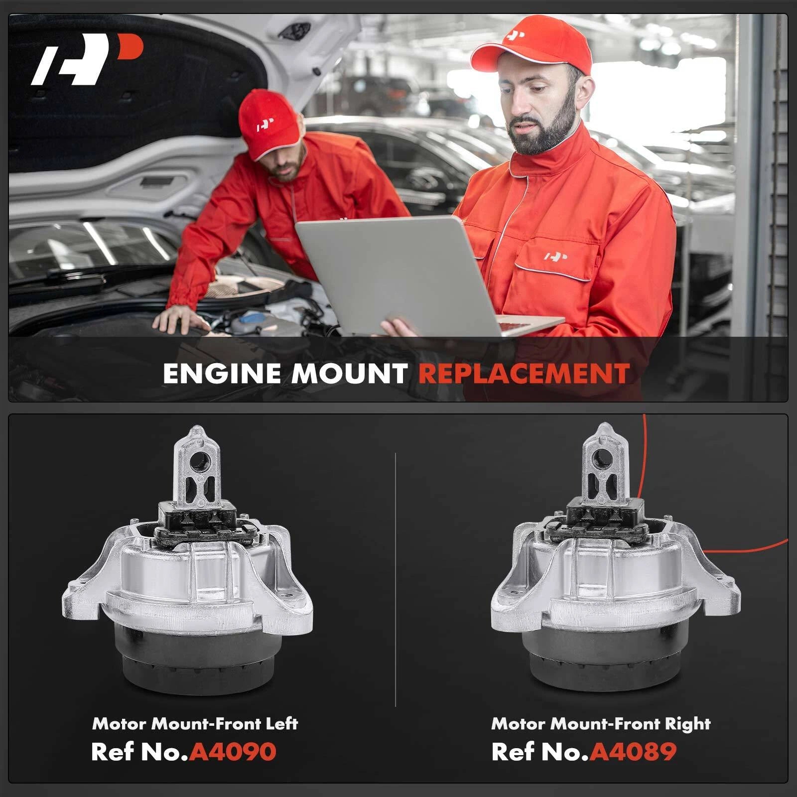 2X Front Engine Motor Mount for BMW 528i 535i 640i (2011-2016)