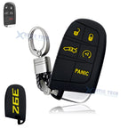 Silicone Remote Key Chain Shell Cover for Jeep Chrysler Dodge (2014–2024)