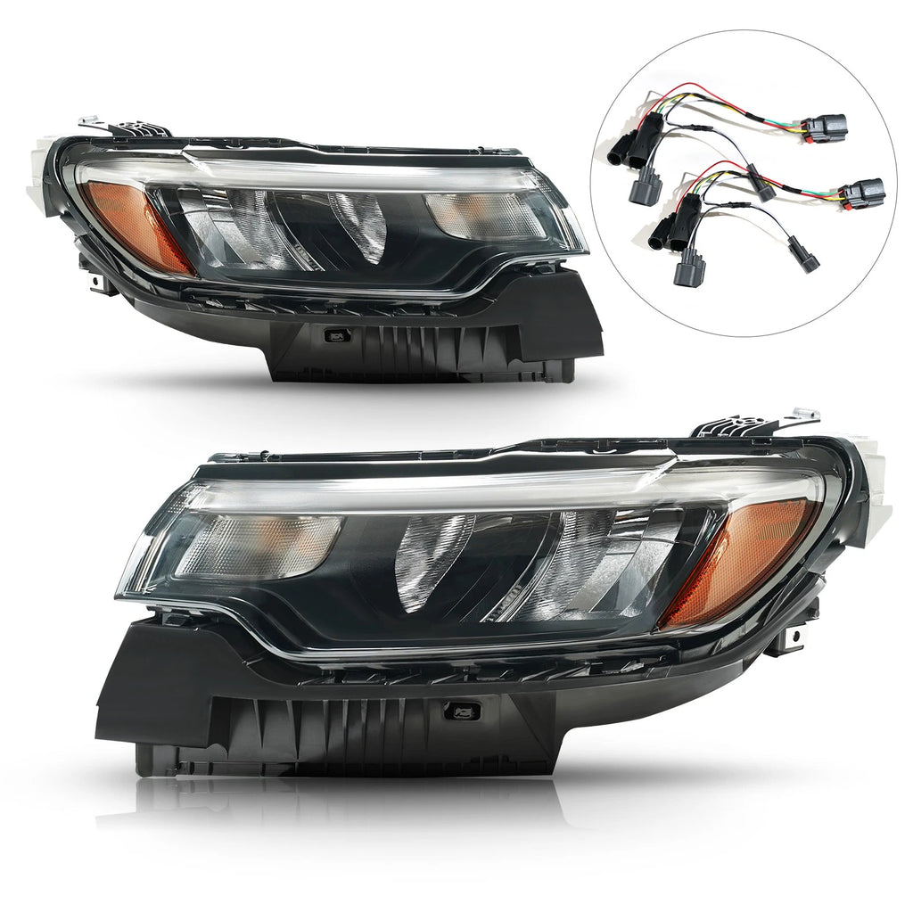 LED Reflector Headlight Pair for Jeep Compass (2022–2026)