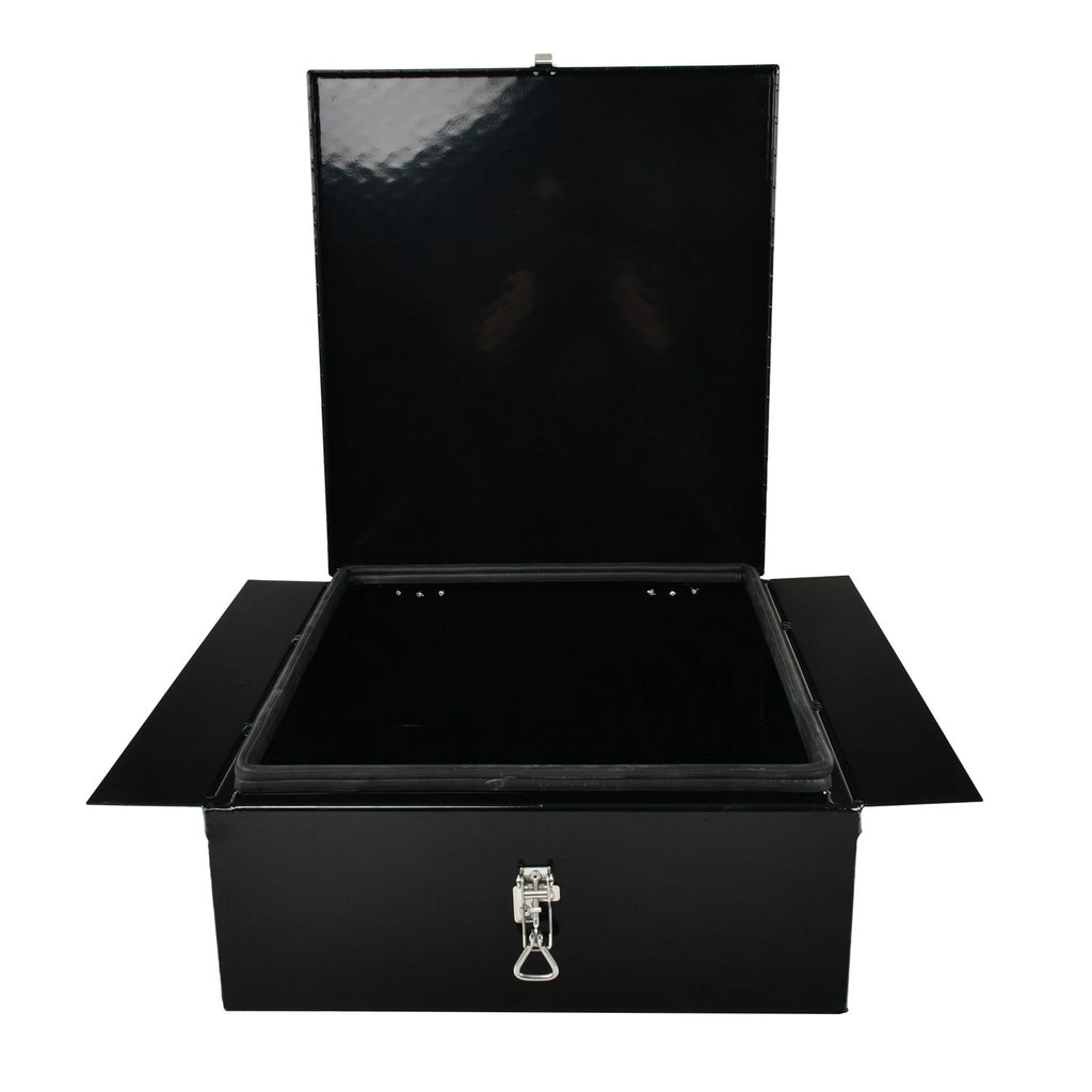 Diamond Tread Aluminum In-Frame Tool Box for Trucks (22"x24"x9")