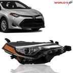 Headlight Assembly for Toyota Corolla (2017–2019) Black Housing Right Side