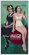 Vintage Coca Cola Tin Metal Sign 1073