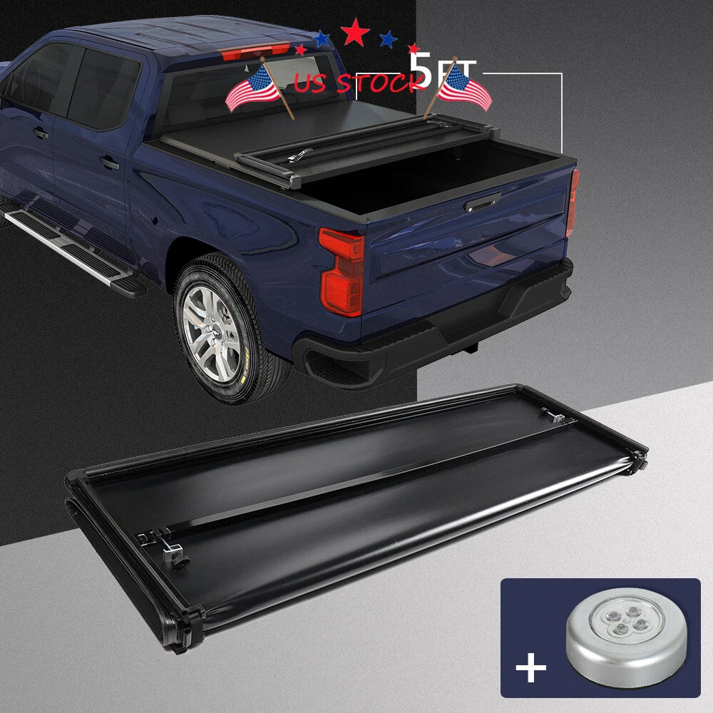 Tri-Fold Soft Tonneau Cover for Toyota Tacoma (2016–2018)