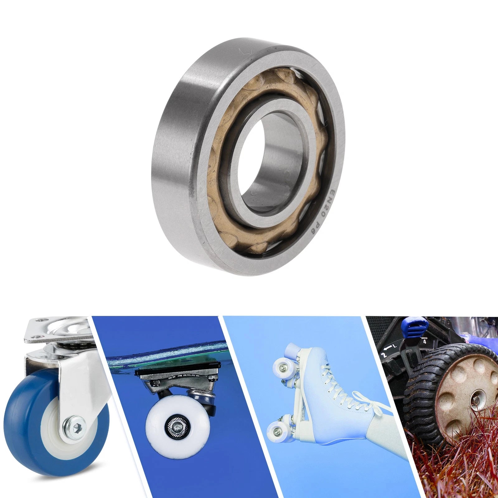 Deep Groove Ball Bearings 20x47x12mm for Scooter Skateboard (N/A)