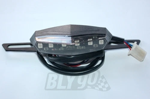 12V LED Brake Tail Light for Dirt Motorcycle Bike (No Plate)