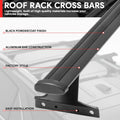 Set of 2 Black Aluminum Roof Rack Cross Bars for Equinox Terrain (2018–2024)