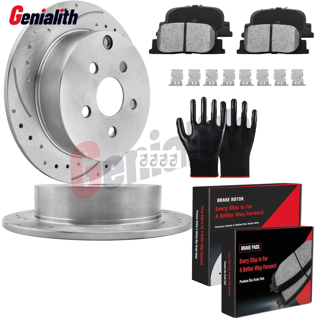 Rear Brake Rotors & Pads Kit for Scion TC (2005–2010)