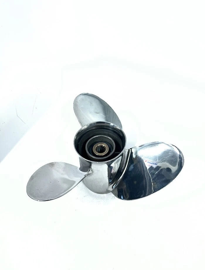 3X Stainless Steel Propeller 13 1/4 x 14P RH for Suzuki Marine