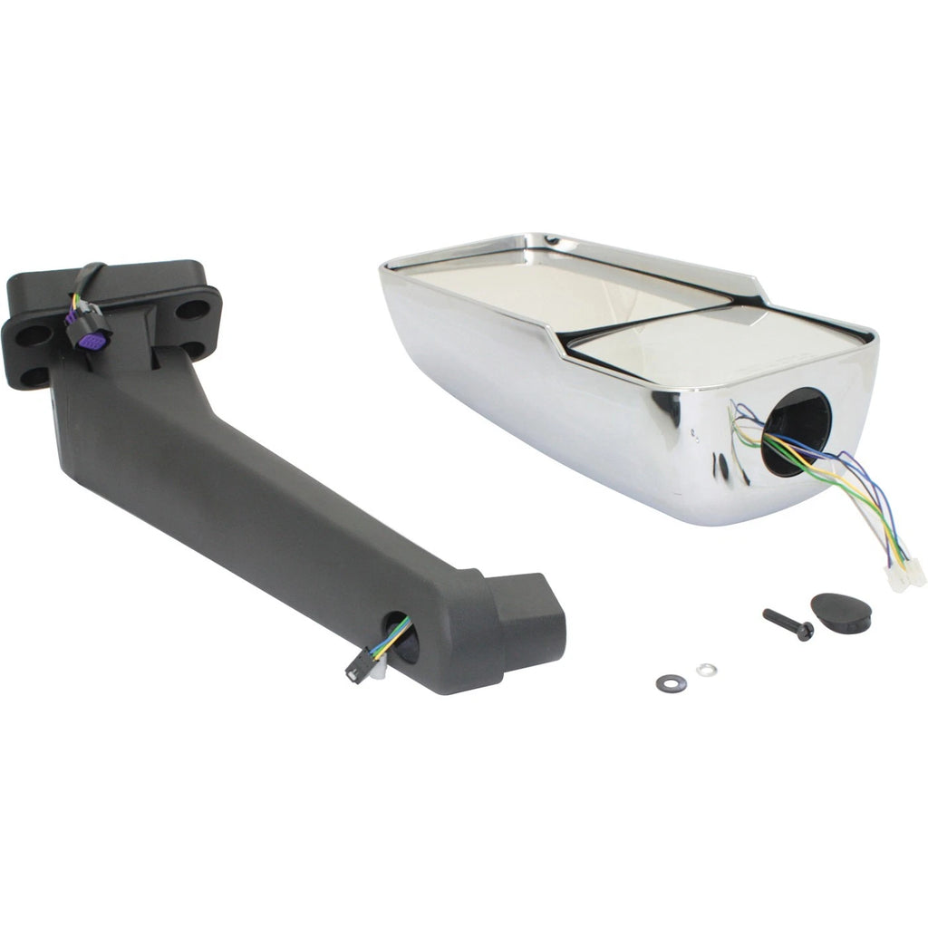Set of 2 Chrome Heated Power Mirrors for Chevrolet C4500 Kodiak (2003–2009)