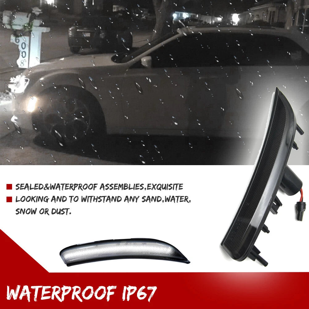 2Pcs LED Side Markers for Chrysler 200 (2015–2017)