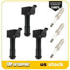 Set of 3 Ignition Coils and 3 Spark Plugs for Ford Escape (2020–2021)
