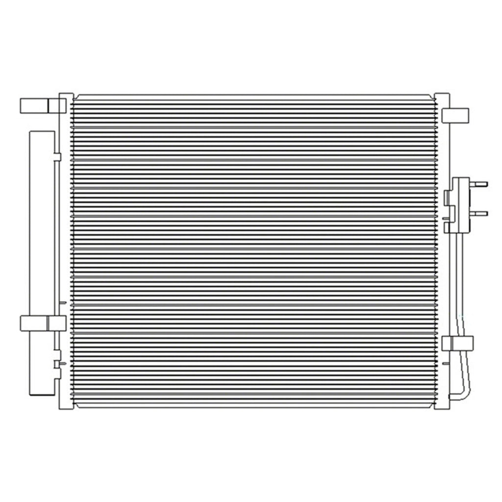 Replacement Condenser Repair Part For 2013-2018 Hyundai Santa Fe Sport