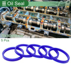 Set of 5 Oil Seal Rotary Shaft Seal 80x90x10mm High Pressure TPU