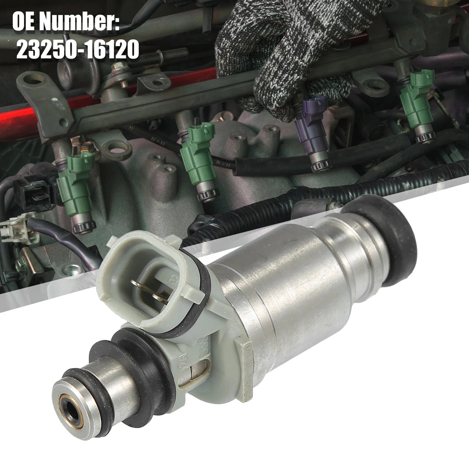 Set of 4 Fuel Injectors for Toyota Celica 1.6L (1990–1993) 23209-16120