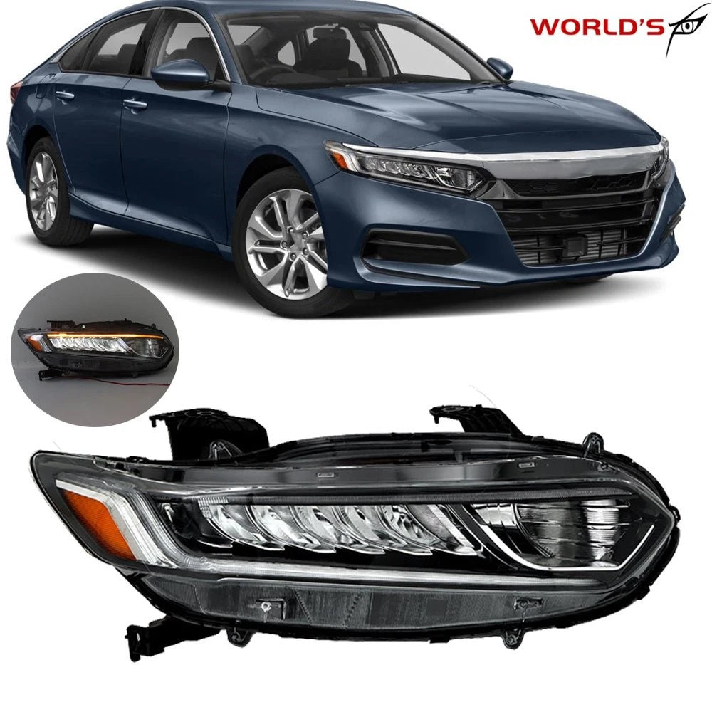 LED Headlights with DRL Signal for Honda Accord (2018–2020) Chrome