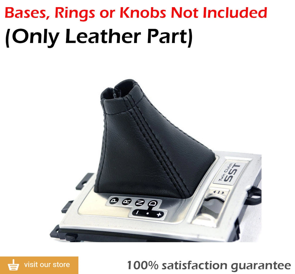 Automatic Shift Boot Cover for Mitsubishi Lancer (2008–2016) Black PVC Leather