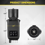 7-Way RV Plug Trailer Lights Tester with LED Indicators