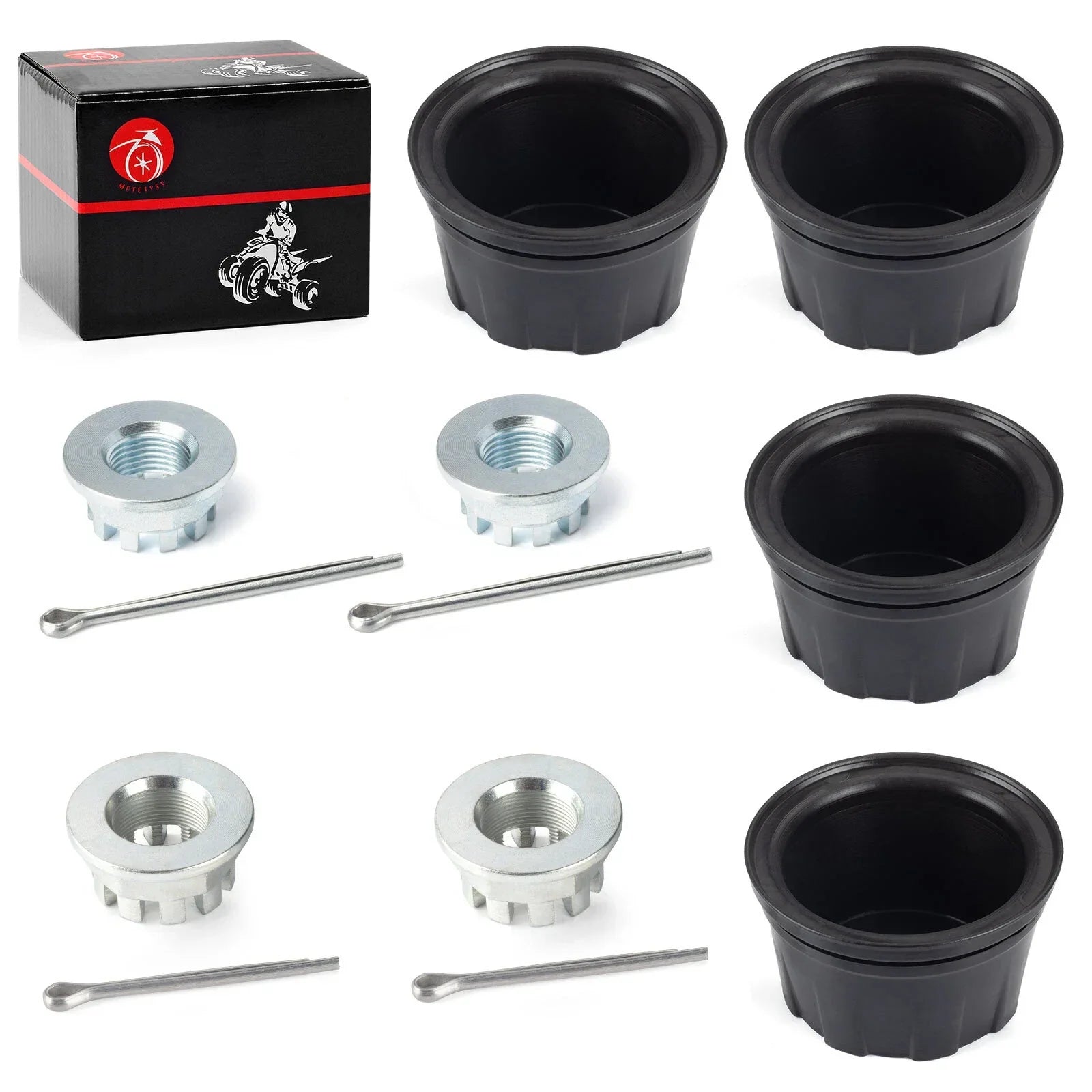 Wheel Center Cap & Axle Nuts Pin for Honda Recon 250 Rancher 350 420 (1986–2020)