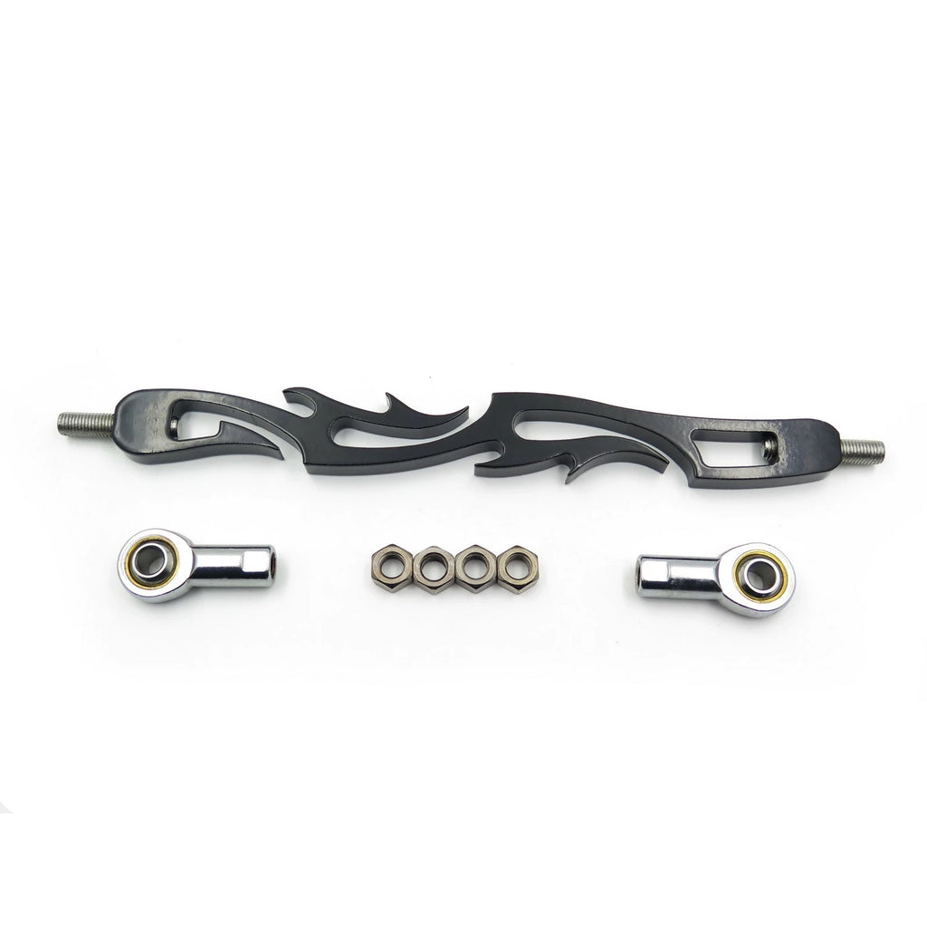 Black Slotted Flame Shift Linkage for Harley Softail (1985–2008) FLHR FLT FLHT