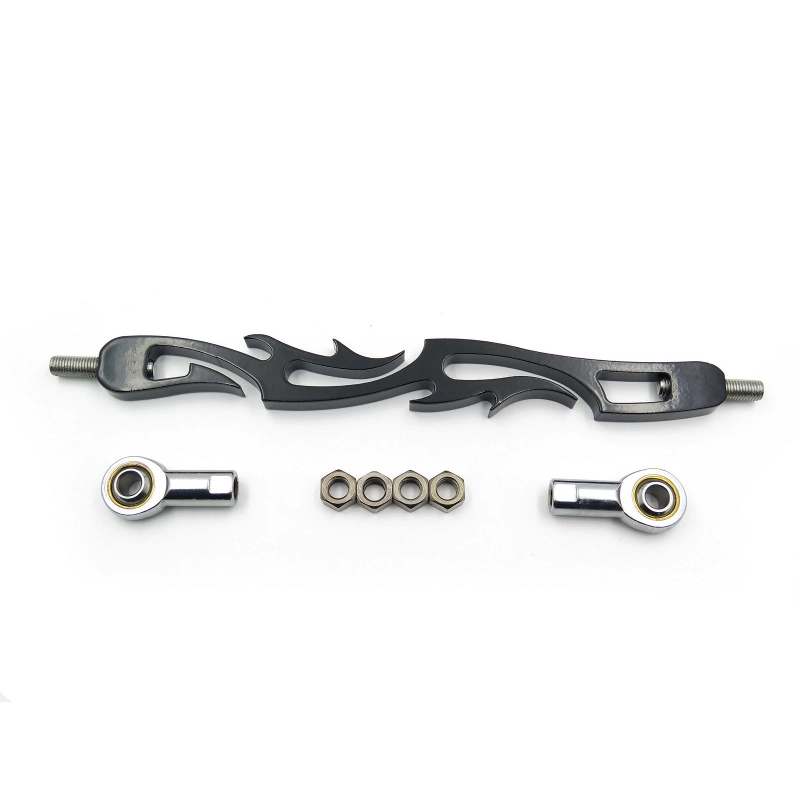 Black Slotted Flame Shift Linkage for Harley Softail (1985–2008) FLHR FLT FLHT