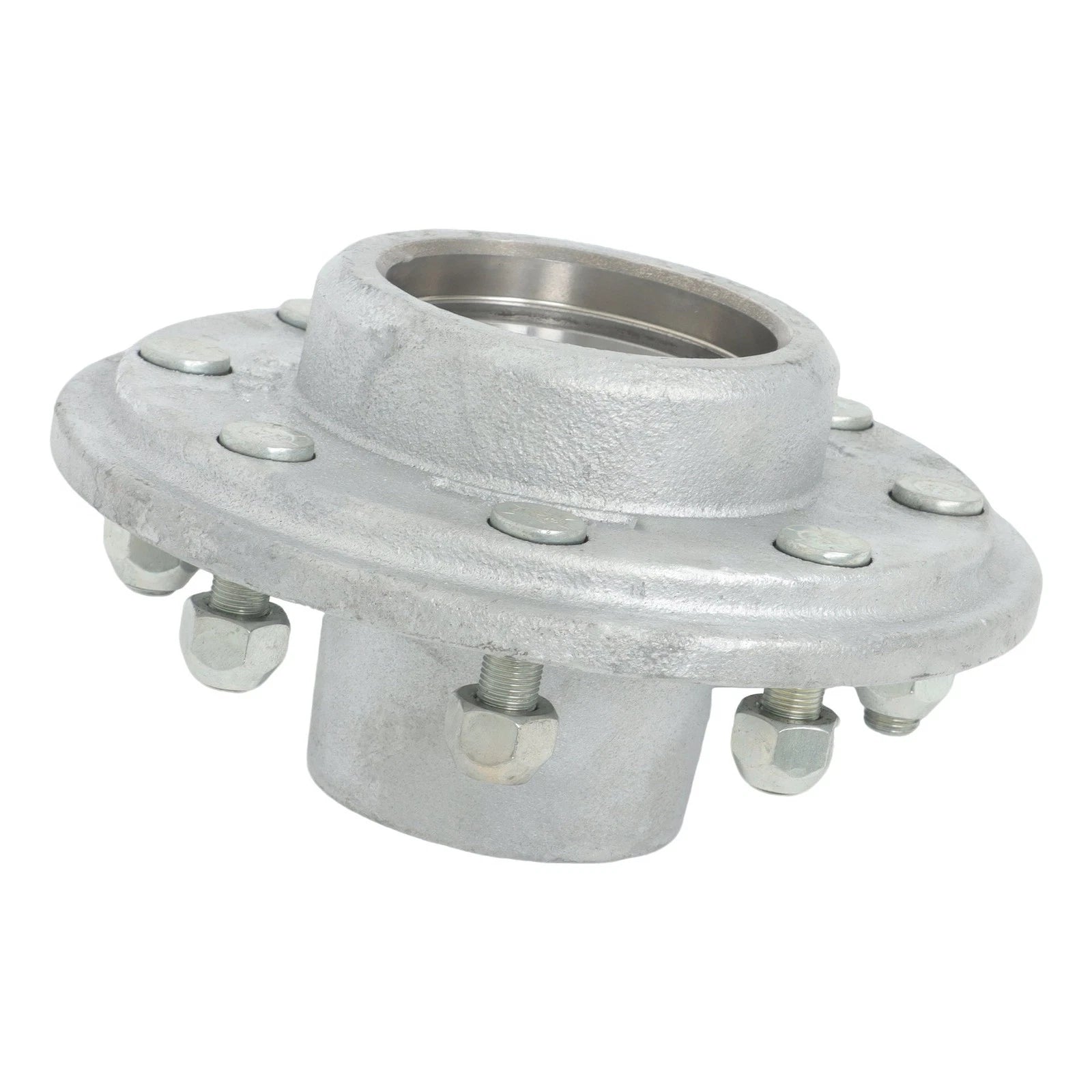 Set of 4 Galvanized Trailer Hub Kit for 7000lbs Axle 42 Spindle
