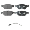 Hella Front Low-Met Disc Brake Pad w/Sensor for Audi A6 Quattro (2012)
