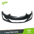 Front Bumper Cover for Elantra Sedan (2014–2016) w/ Tow Hook, Primed Plastic