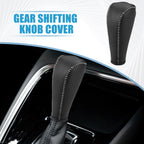 Gear Shift Lever Cover for Chevrolet Trax (2015–2021) Black Gray Stitches