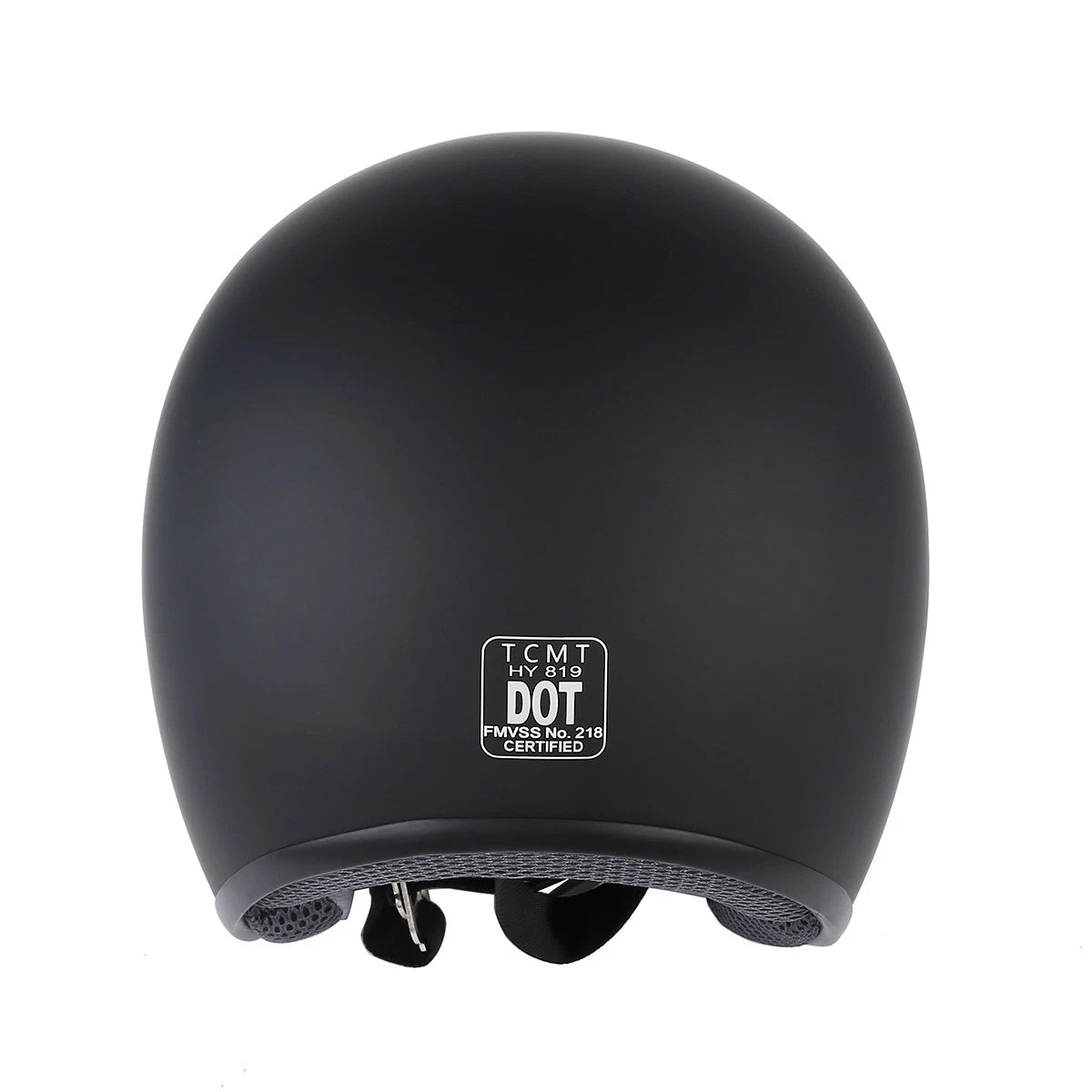 Open Face Helmet for Scooter Motorcycle (S, M, L, XL) Matte Black
