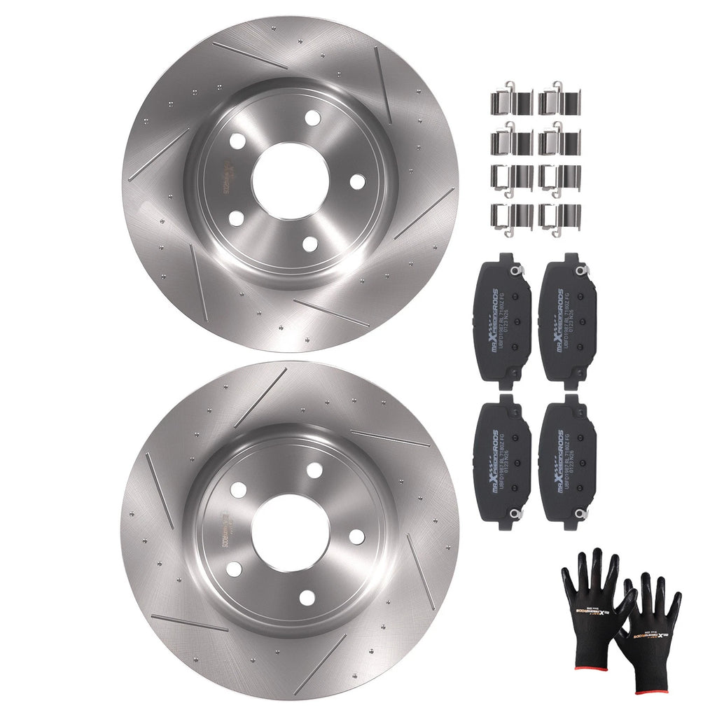 Rear Brake Rotors and Pads Kit for Dodge Grand Caravan Journey (2012–2020) S53069