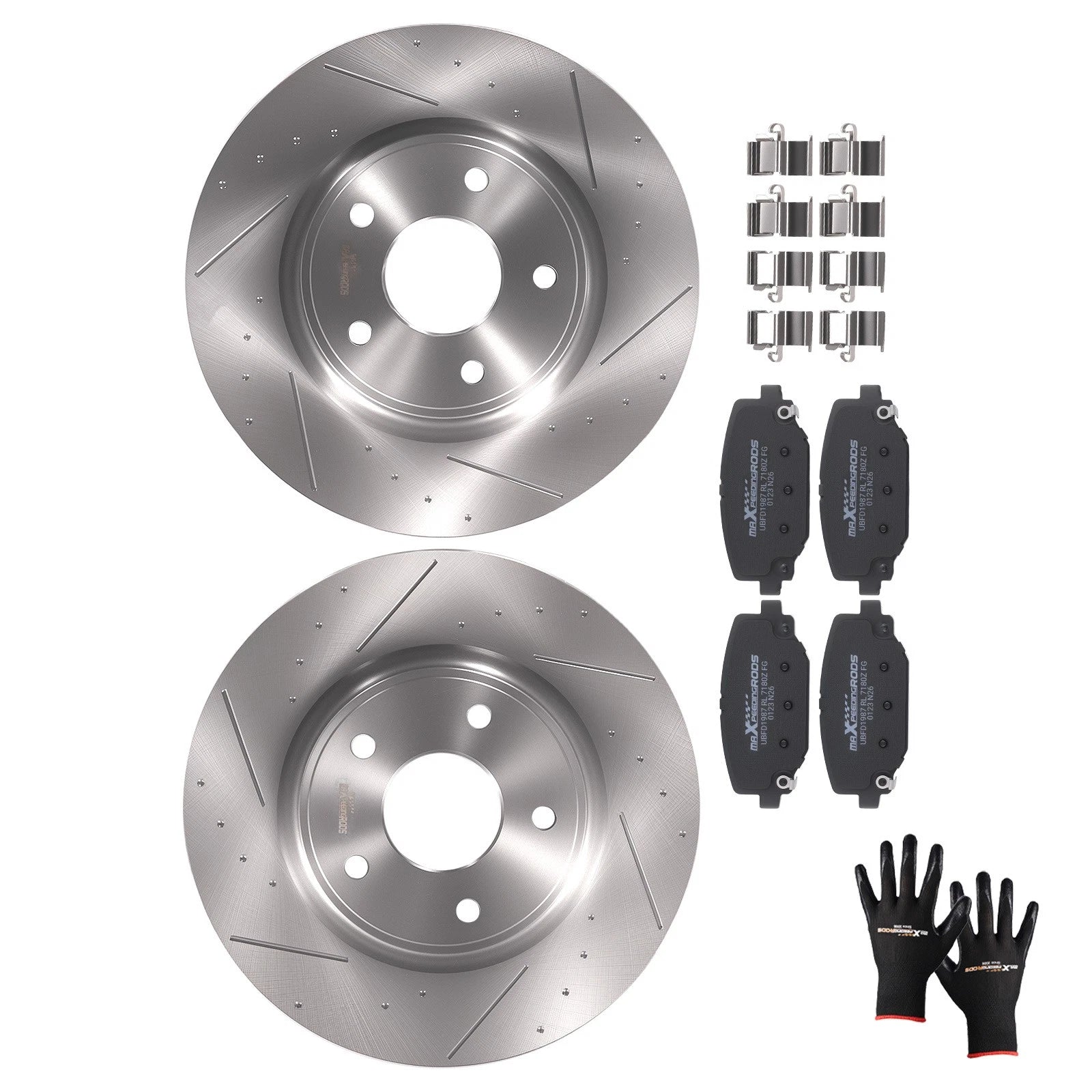 Rear Brake Rotors and Pads Kit for Dodge Grand Caravan Journey (2012–2020) S53069