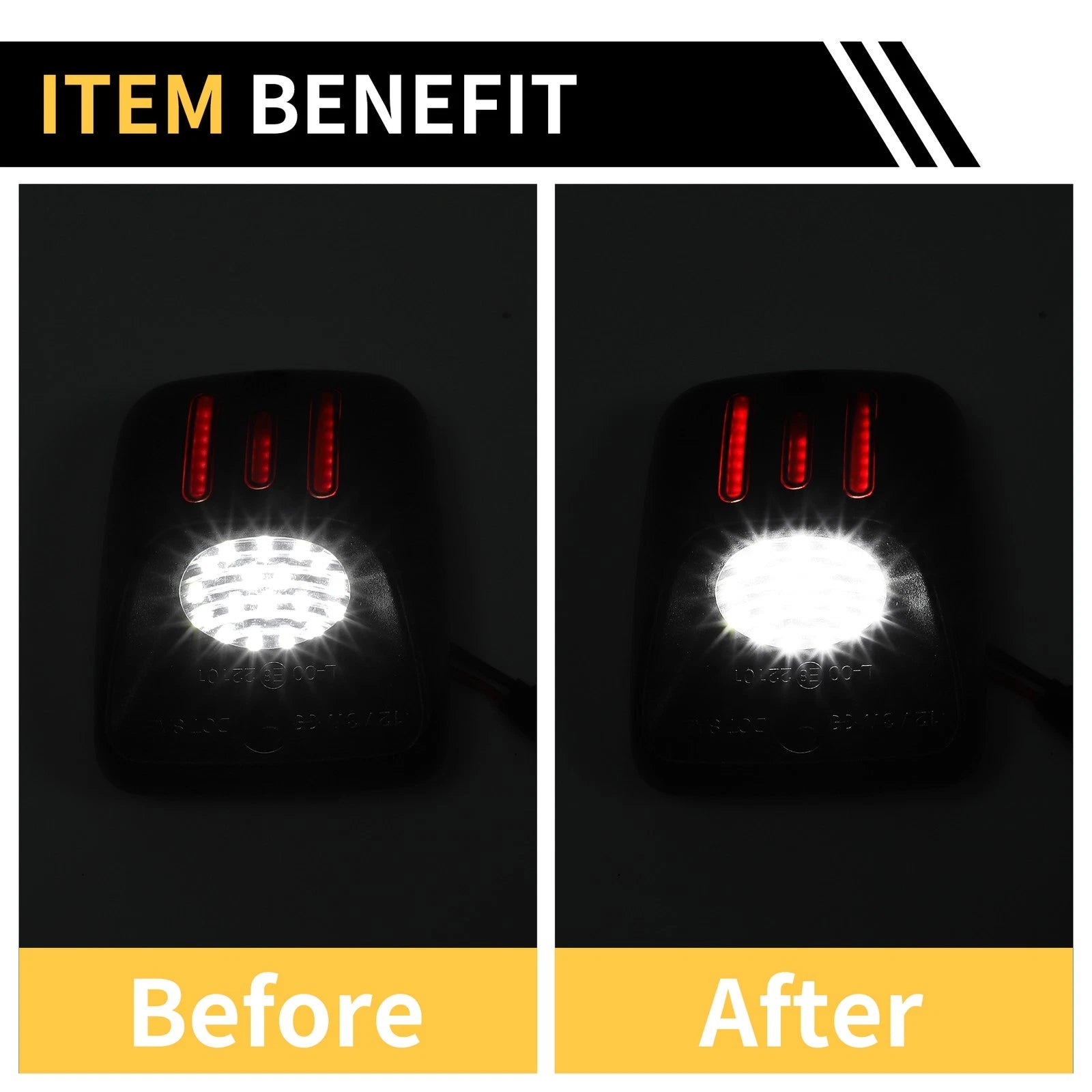 2X License Plate Light Tag Lamp for Toyota Tacoma (1995–2004) Clear Lens