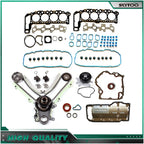 Timing Cover Gasket & Timing Chain Kit & Water Pump for Dodge Ram 1500 (2002)
