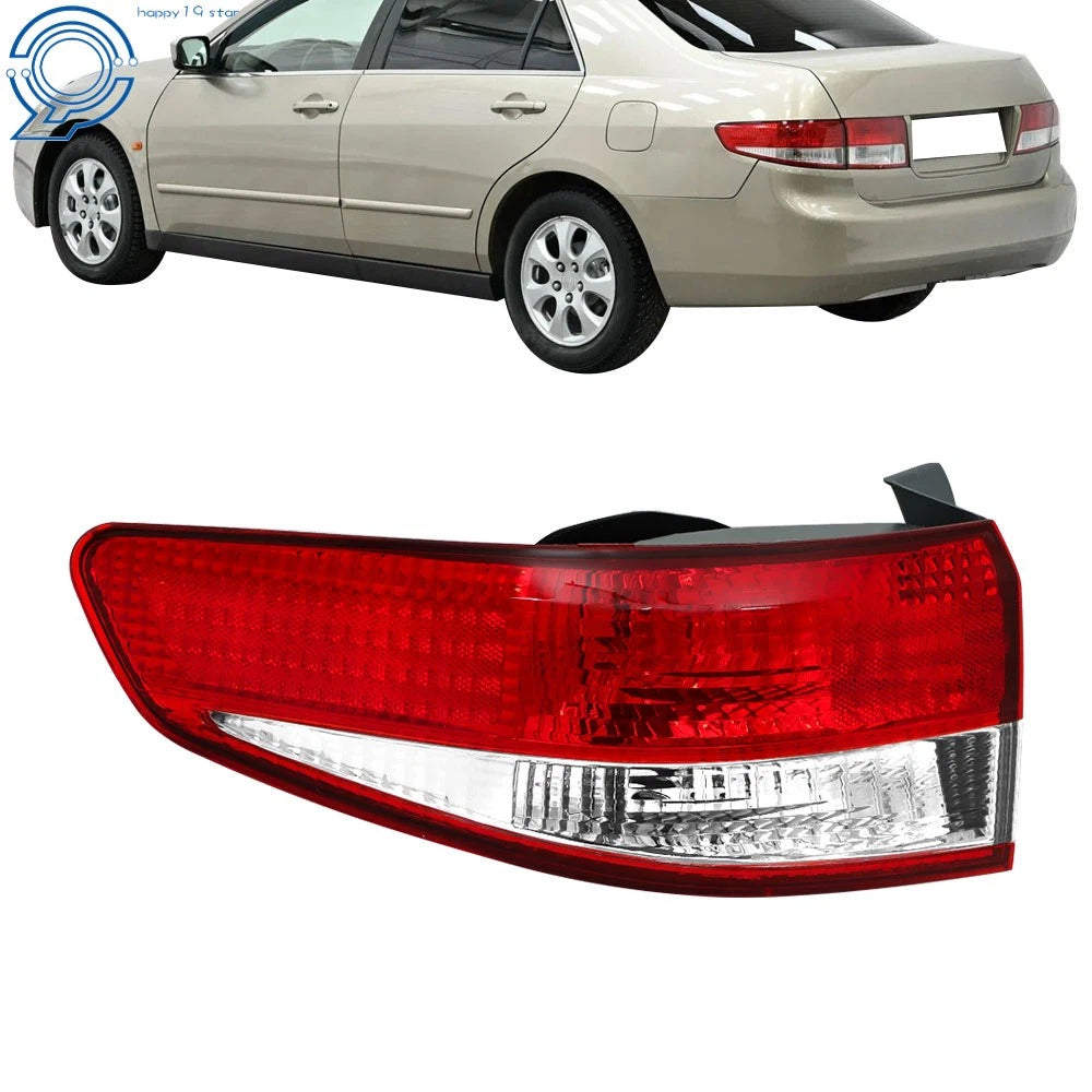 Left Driver Tail Light for Honda Accord Sedan (2003-2004) Red