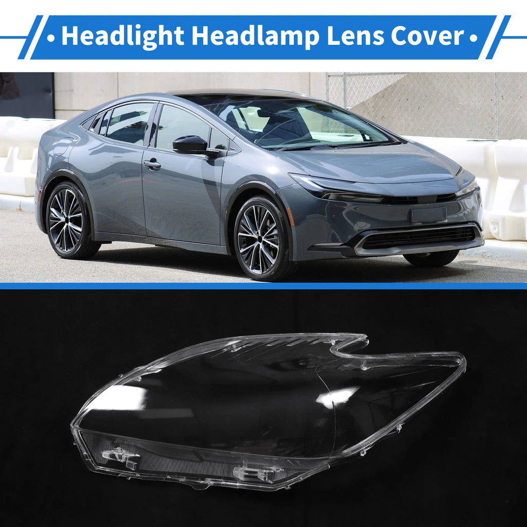 1 Pcs Headlight Lens Cover for Toyota Prius (2010–2012) PC Clear