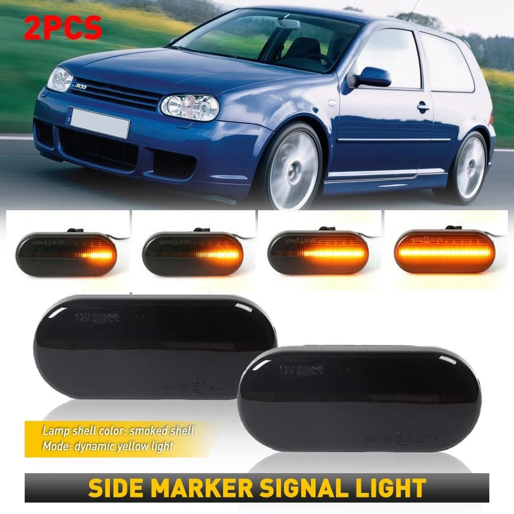 Dynamic LED Flowing Side Marker Signal Light for VW Golf Jetta GTI R32 (1999–2006)