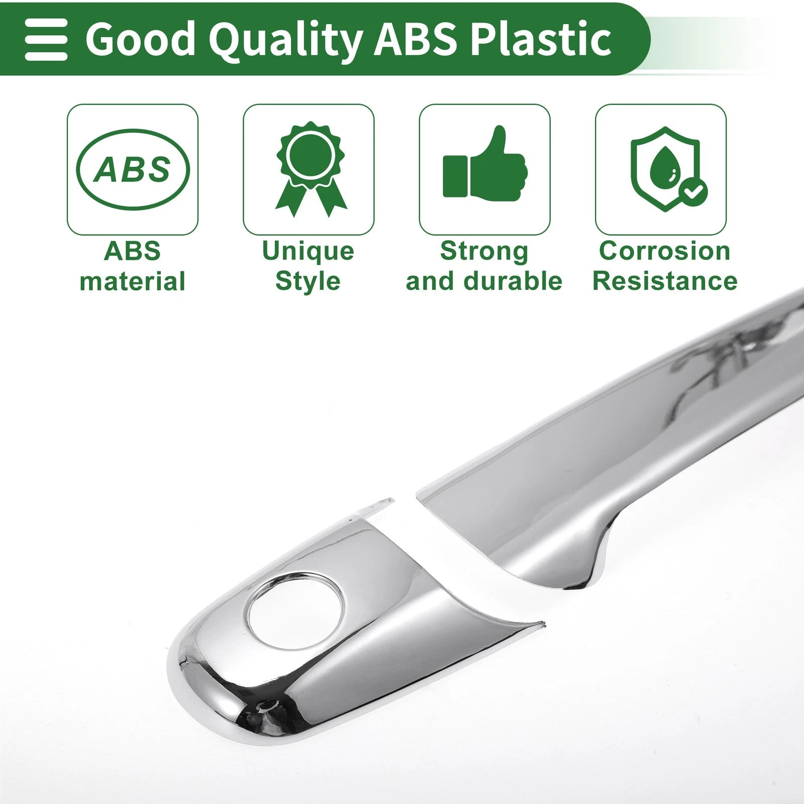Car Door Handle Cover Trim for Mazda 6 (2003–2008) Silver Tone