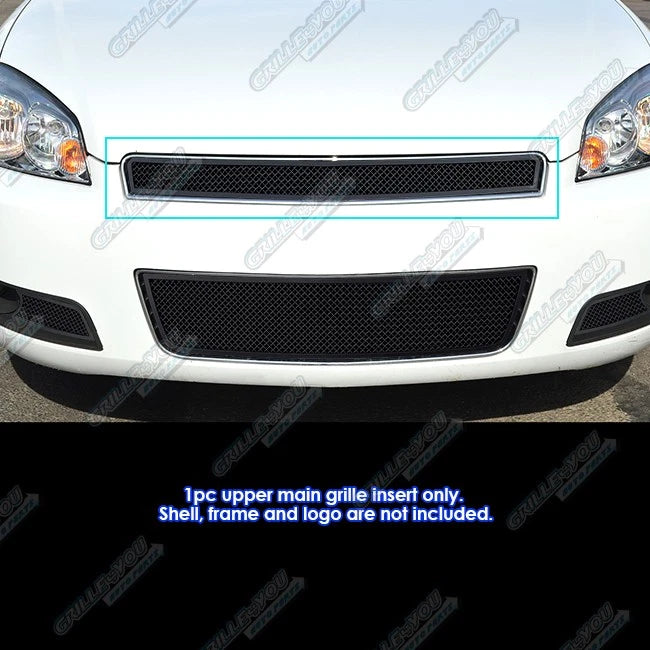 Upper Black Mesh Grille Insert for Chevy Impala (2006–2016)
