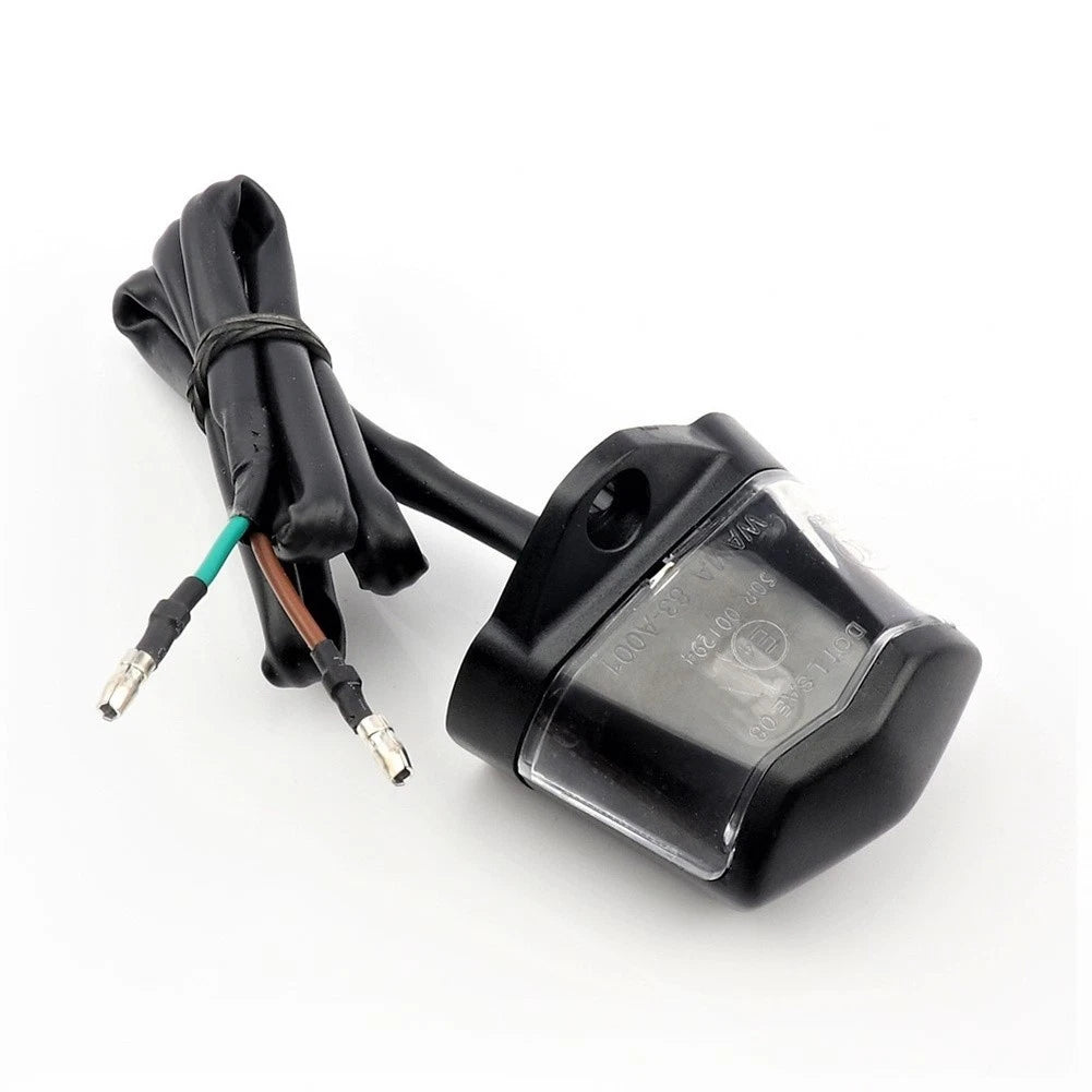 ABS Black Shell Motorcycle Rear License Plate Light for