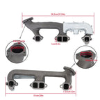 2Pcs Exhaust Manifold with Gasket Kit for GMC K1500 (1988–1995)