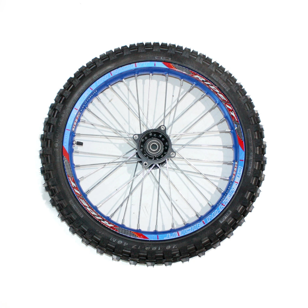 12mm Axle Front Wheel Rim Knobby Tyre for PIT PRO Dirt Bike (70/100-17)
