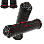 Black Skull Hand Grips for Harley Davidson Chopper Softail Dyna (25mm)