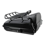 Black Razor Trunk Backrest Mounting Rack for Harley Sport Glide FLSB (2018–2025)