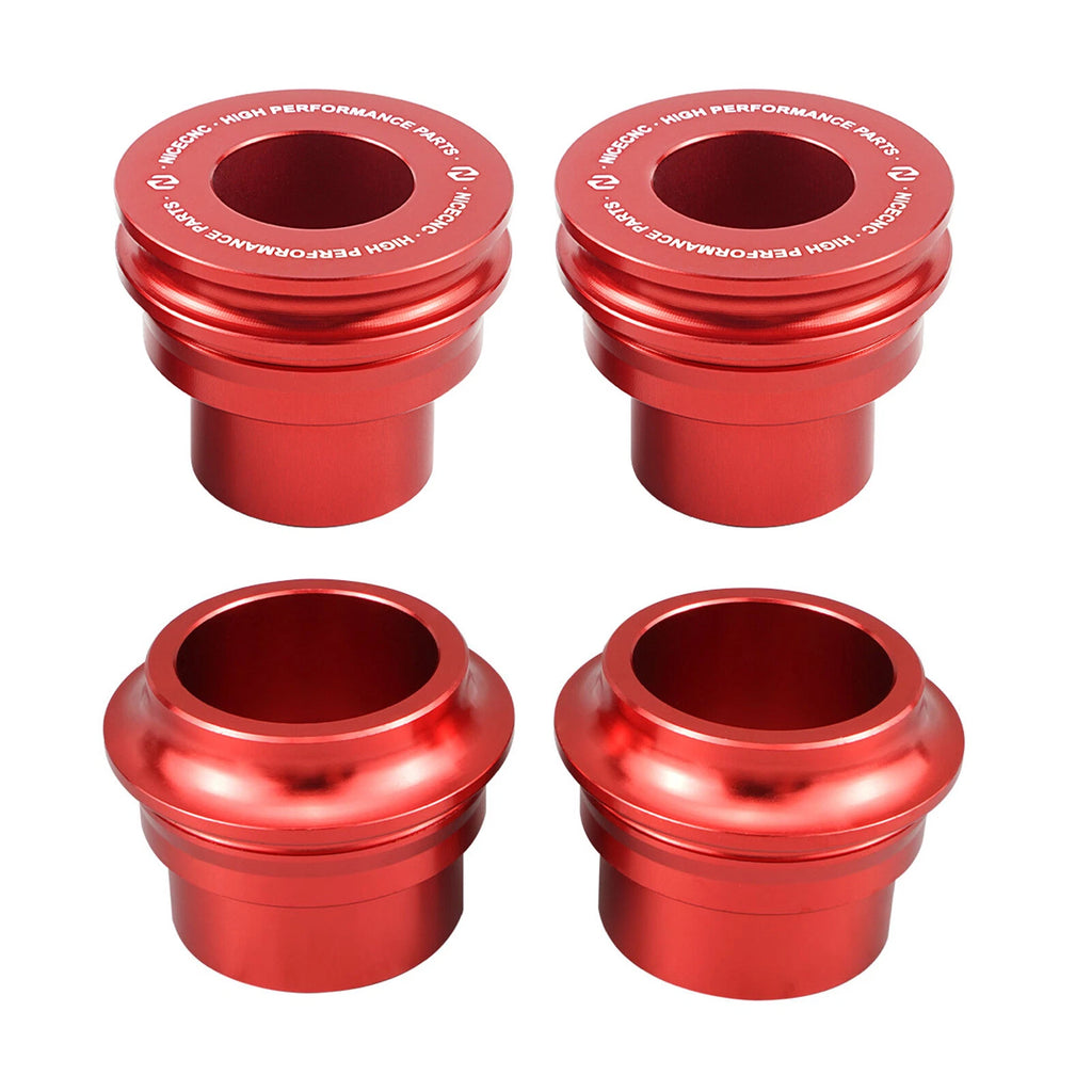 Set of 4 Wheel Axle Spacers for Beta RR 125 200 250 300 2T (2013–2024) Red