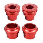 Set of 4 Wheel Axle Spacers for Beta RR 125 200 250 300 2T (2013–2024) Red