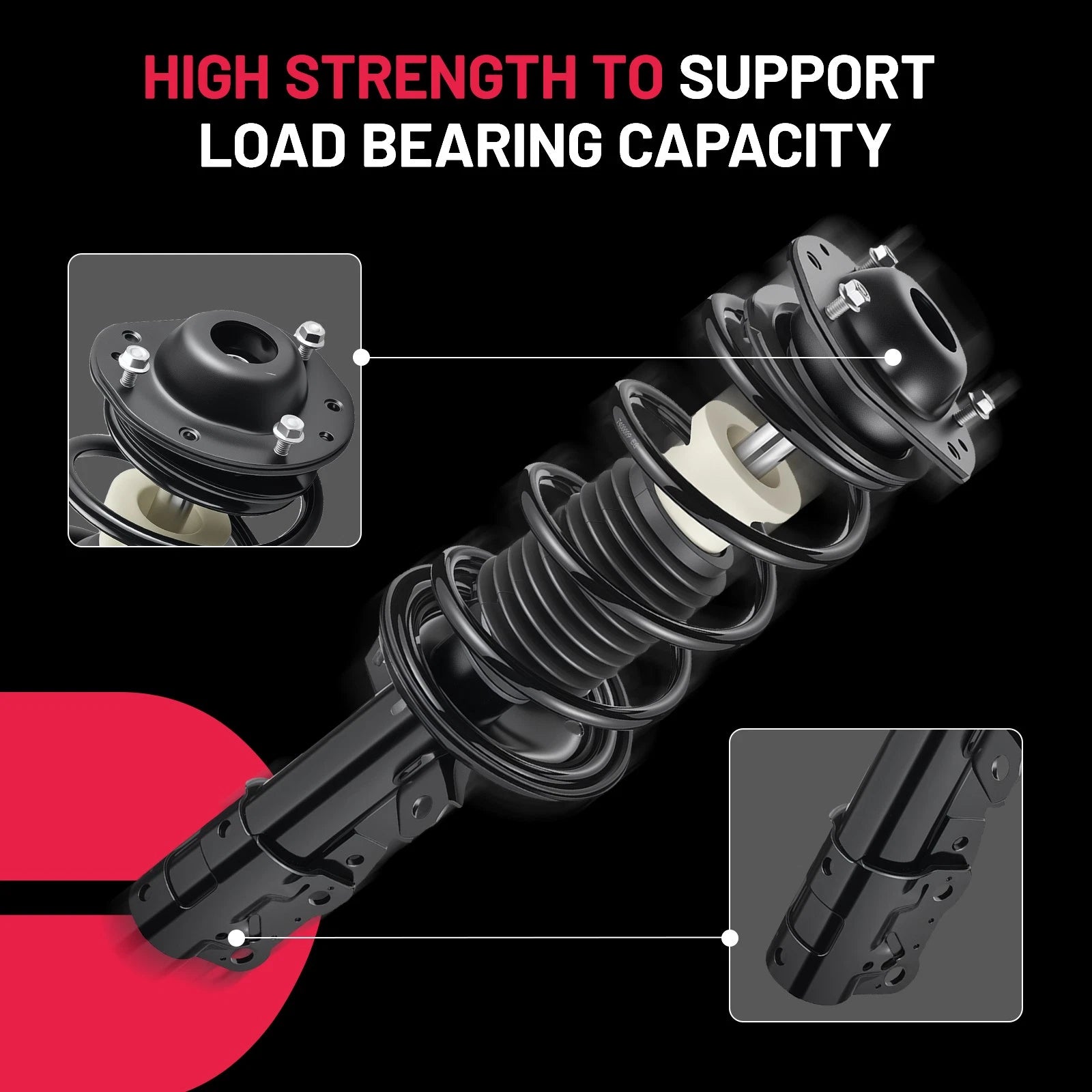 Front Complete Struts and Rear Shocks for Chevrolet Cobalt (2005-2010)