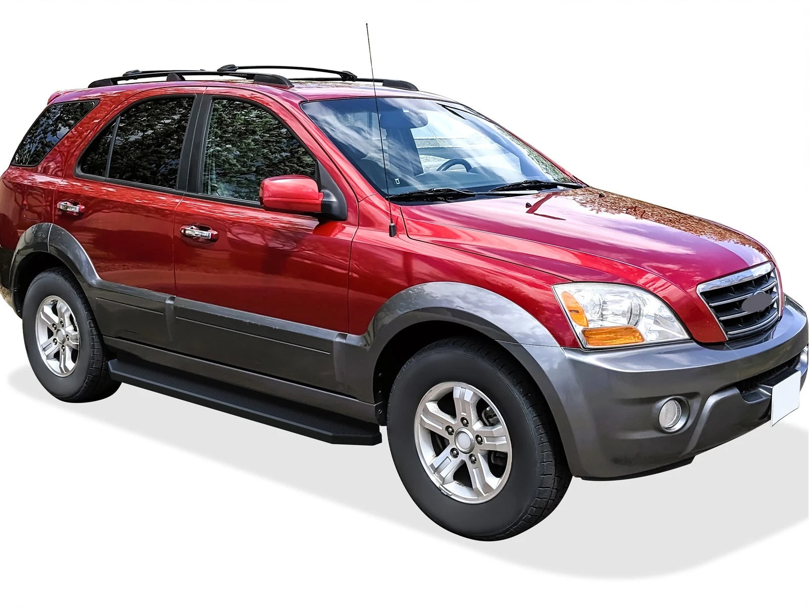 iBoard Black Running Boards for Kia Sorento (2003-2010)