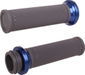 ODI Ruffian Lock-On Grips for TBW (V30HTWH-U) - Black/Anodized Blue