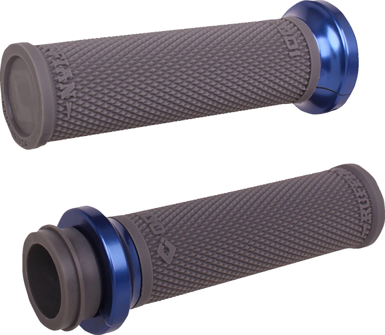ODI Ruffian Lock-On Grips for TBW (V30HTWH-U) - Black/Anodized Blue